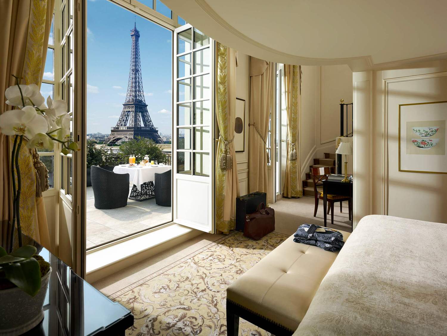 巴黎香格里拉酒店 Duplex Terrace Eiffel View Suite