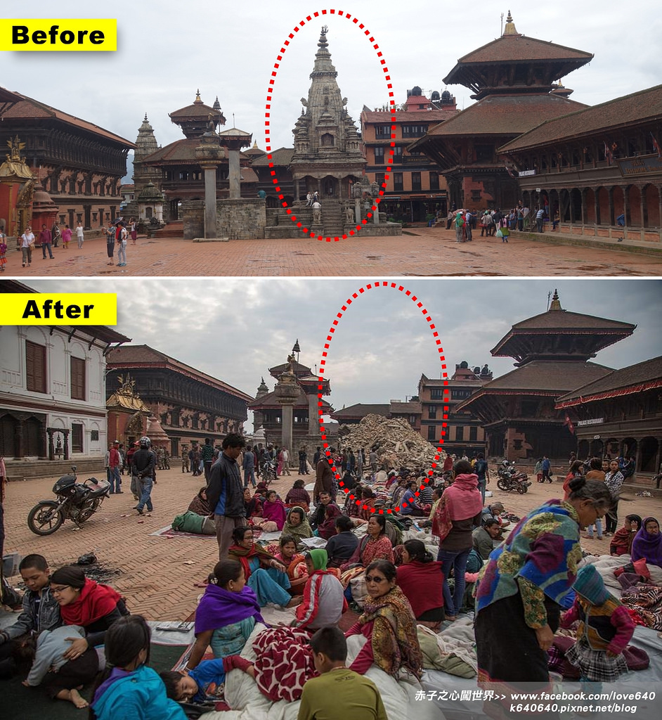 Nepal Kasthamandap earthquake-Bhaktapur